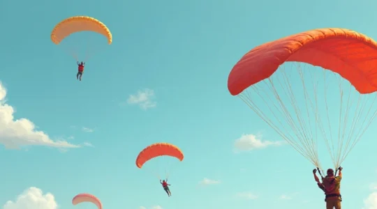 utilisation du parachute